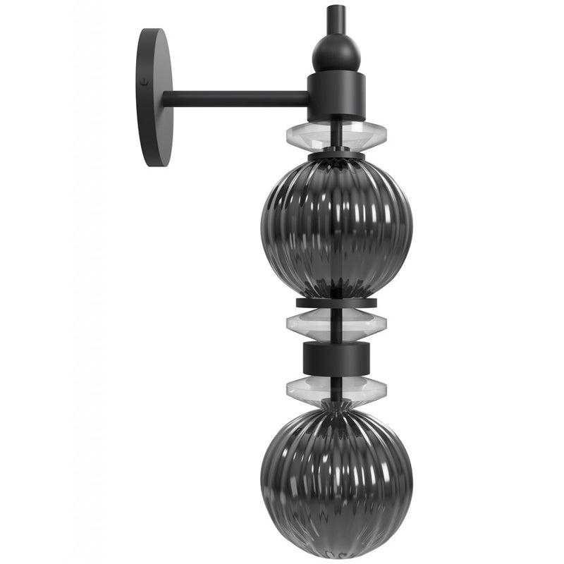 Avenue Lighting Avra 2 Light 18" Wall Sconce, Black/Black - HF8902-BK
