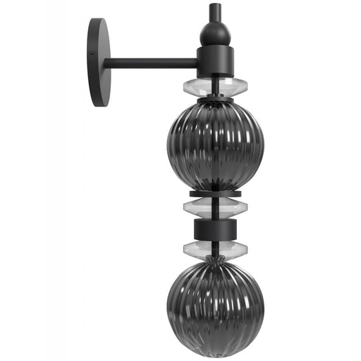 Avenue Lighting Avra 2 Light 18" Wall Sconce, Black/Black