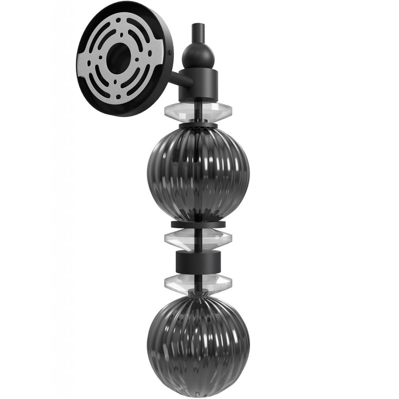 Avenue Lighting Avra 2 Light 18" Wall Sconce, Black/Black - HF8902-BK