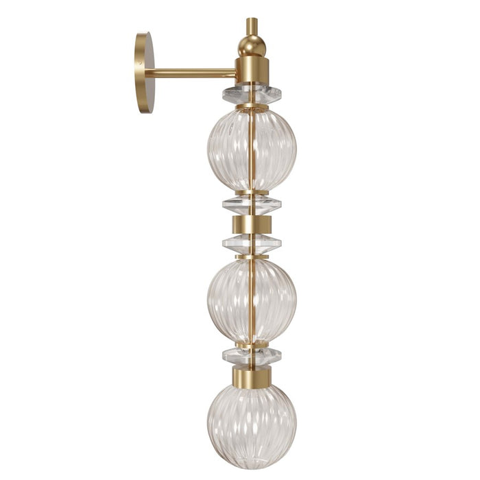 Avenue Lighting Avra Integrated AC LEDLt 27" Wall Sconce, Brass