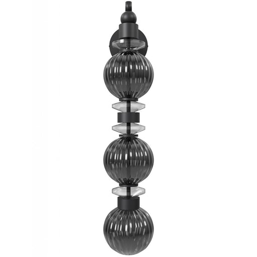 Avenue Lighting Avra 3 Light 27" Wall Sconce, Black/Black - HF8903-BK