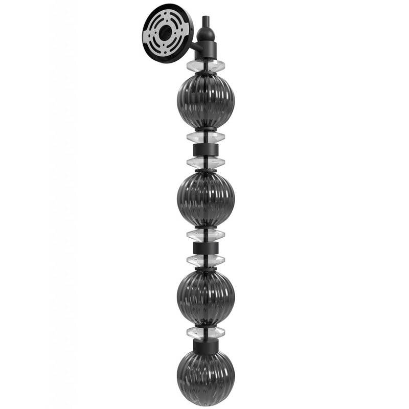 Avenue Lighting Avra 4 Light 35" Wall Sconce, Black/Black - HF8904-BK