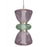 Avenue Lighting Rosewood 2 Light 19" Pendant, Aged Brass/Purple