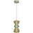 Avenue Lighting Rosewood 2 Light 19" Pendant, Aged Brass/Yellow - HF8970-YGY