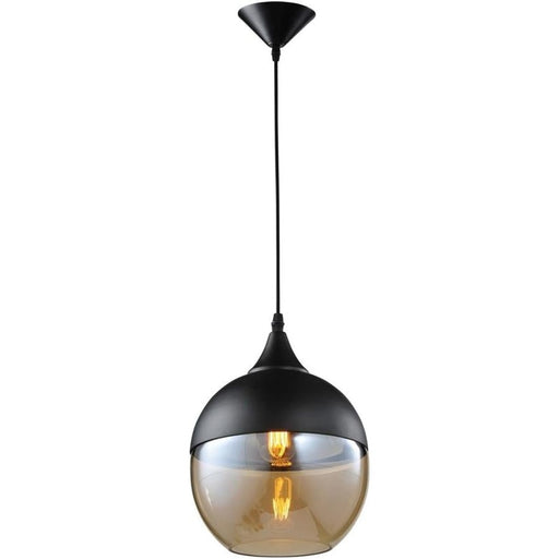 Avenue Lighting Robertson Blvd. 1 Light 8" Pendant, Black - HF9111-BK/BZ