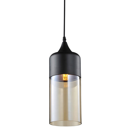 Avenue Lighting Robertson Blvd. 1 Light 14" Pendant, Black