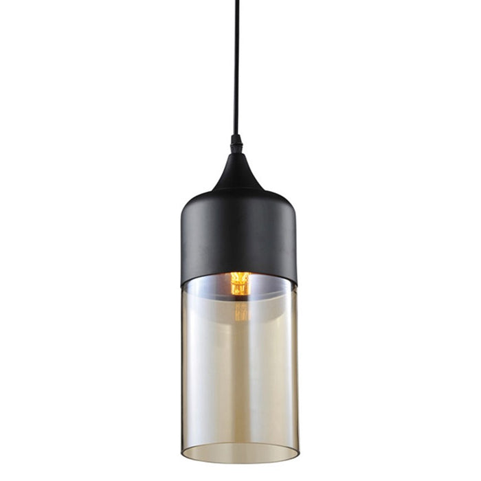 Avenue Lighting Robertson Blvd. 1 Light 14" Pendant, Black