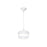 Avenue Lighting Robertson Blvd. 1 Light 10" Pendant, White /Clear