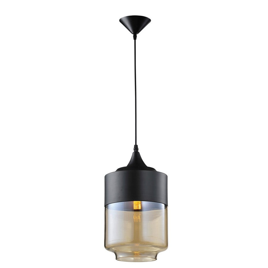 Avenue Lighting Robertson Blvd. 1 Light 13" Pendant, Black - HF9114-BK/BZ