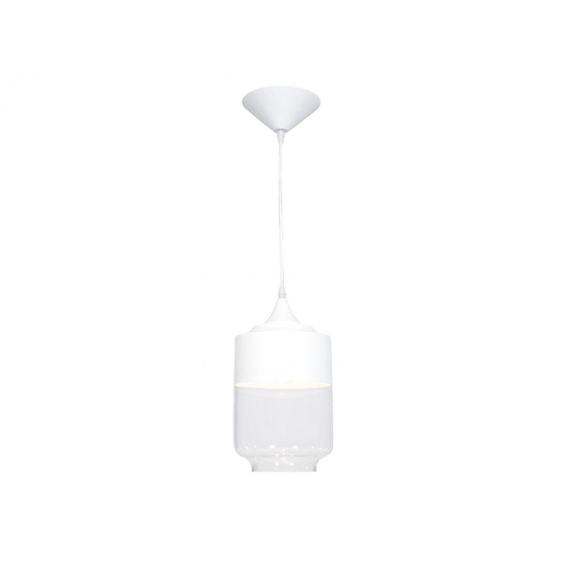 Avenue Lighting Robertson Blvd. 1 Light 13" Pendant, White