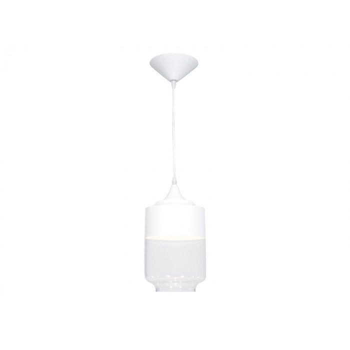 Avenue Lighting Robertson Blvd. 1 Light 13" Pendant, White