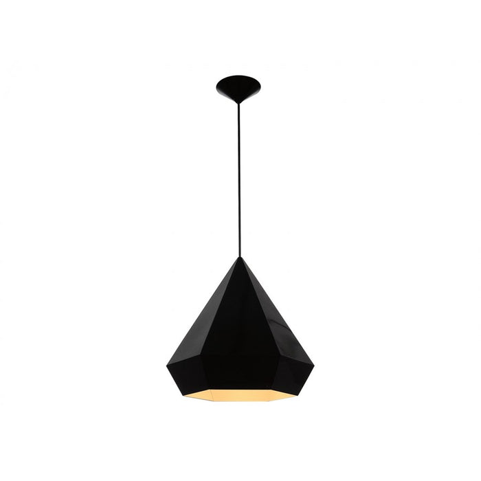 Avenue Lighting Doheny Ave. 1 Light 14" Pendant, Black - HF9115-BK