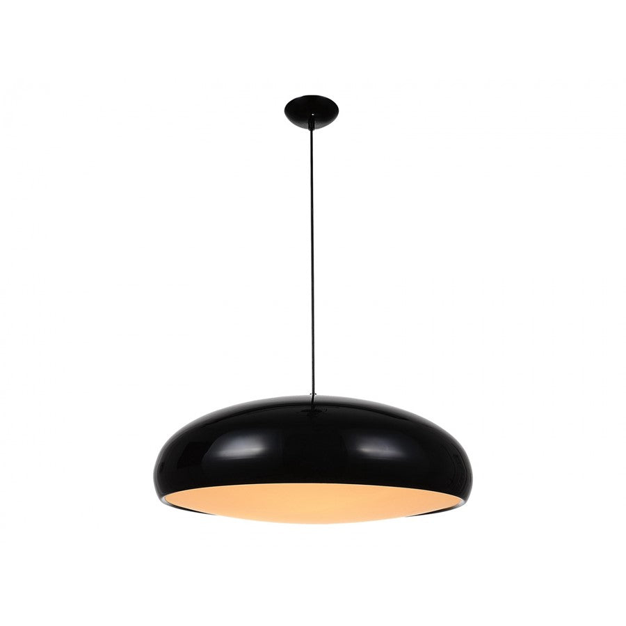Avenue Lighting Doheny Ave. 3 Light 9" Pendant, Black - HF9116-BK
