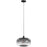 Avenue Lighting Monaco 1 Light 8" Pendant, Black+Smoky - HF9170-BK