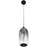 Avenue Lighting Monaco 1 Light 15" Pendant, Black/Smoky