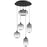 Avenue Lighting Monaco 5Lt 180" Pendant, Black /Gradient Smoke - HF9175-BK