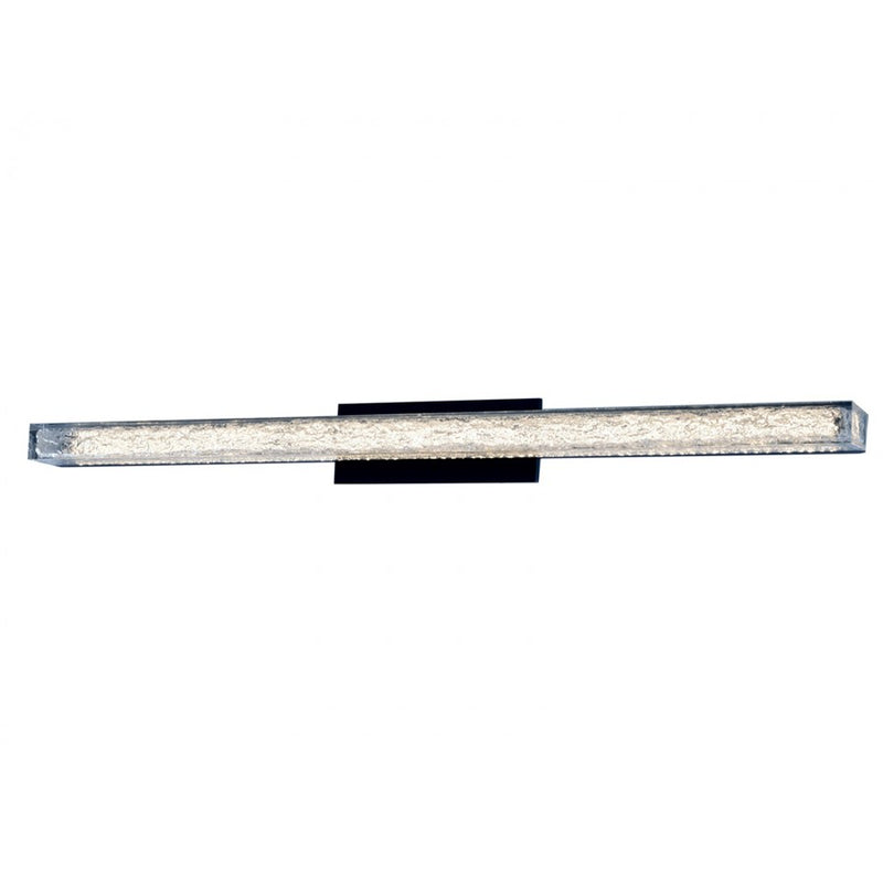 Avenue Cermack St. LED 48" Bath Bar, Black/Marbilized Acrylic - HF9248-BLK