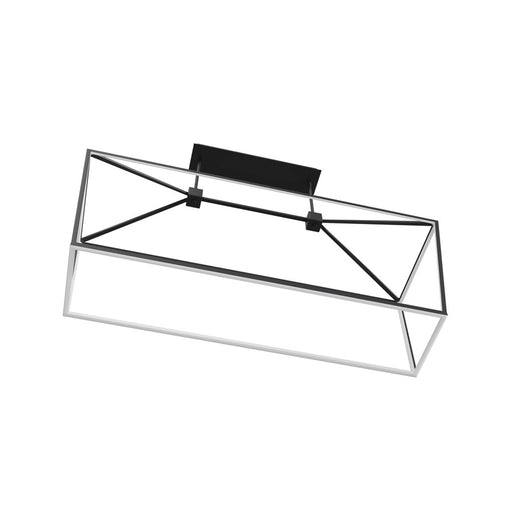 Avenue Lighting Park Ave. LED Light 54" Linear Cage Pendant, Black