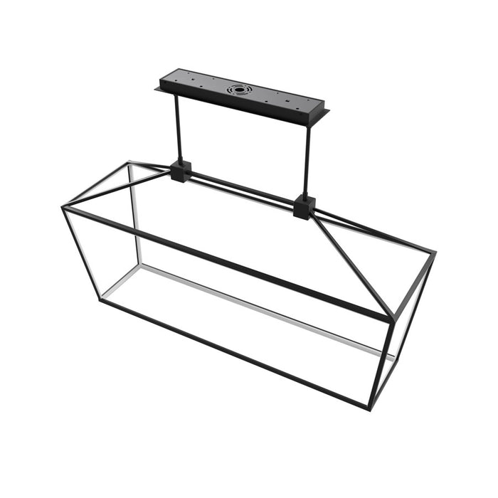 Avenue Lighting Park Ave. LED Light 54" Linear Cage Pendant, Black