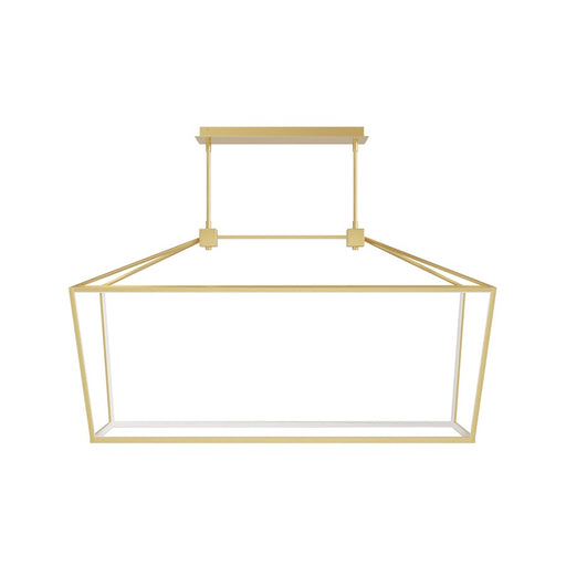 Avenue Lighting Park Ave. LED Light 54" Linear Cage Pendant, Gold - HF9403-GLD
