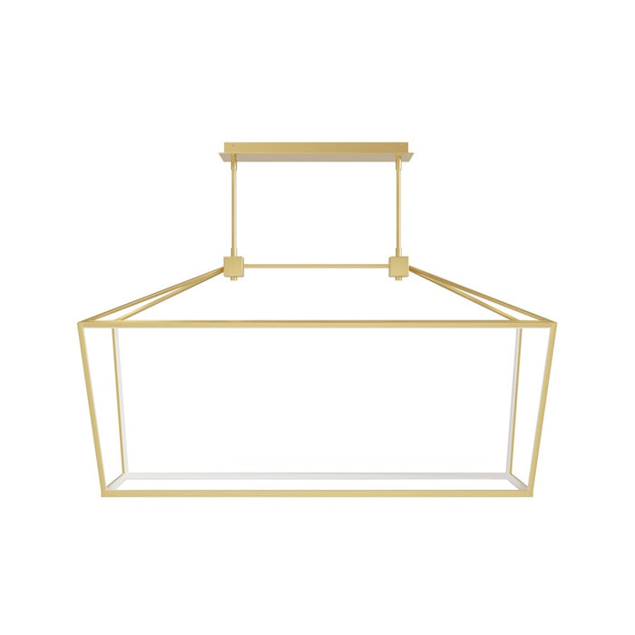 Avenue Lighting Park Ave. LED Light 54" Linear Cage Pendant, Gold - HF9403-GLD