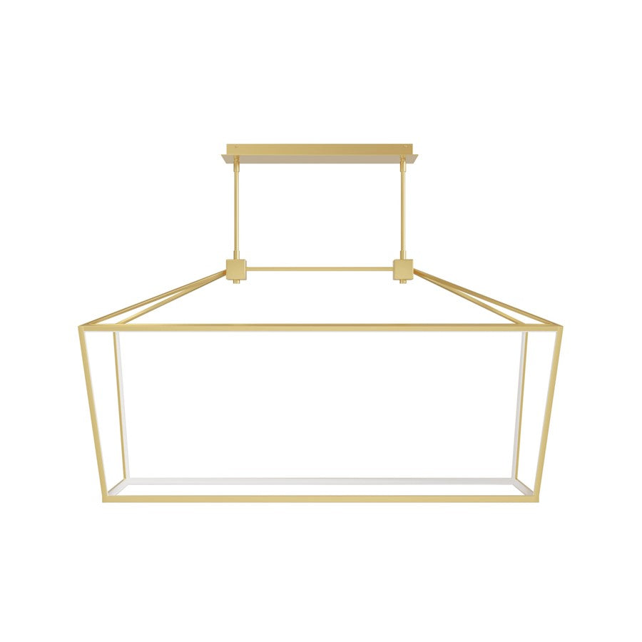 Avenue Lighting Park Ave. LED Light 54" Linear Cage Pendant, Gold - HF9403-GLD