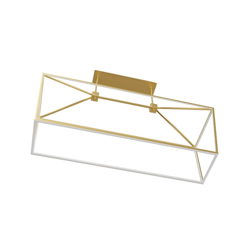 Avenue Lighting Park Ave. LED Light 54" Linear Cage Pendant, Gold - HF9403-GLD