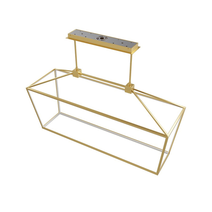 Avenue Lighting Park Ave. LED Light 54" Linear Cage Pendant, Gold