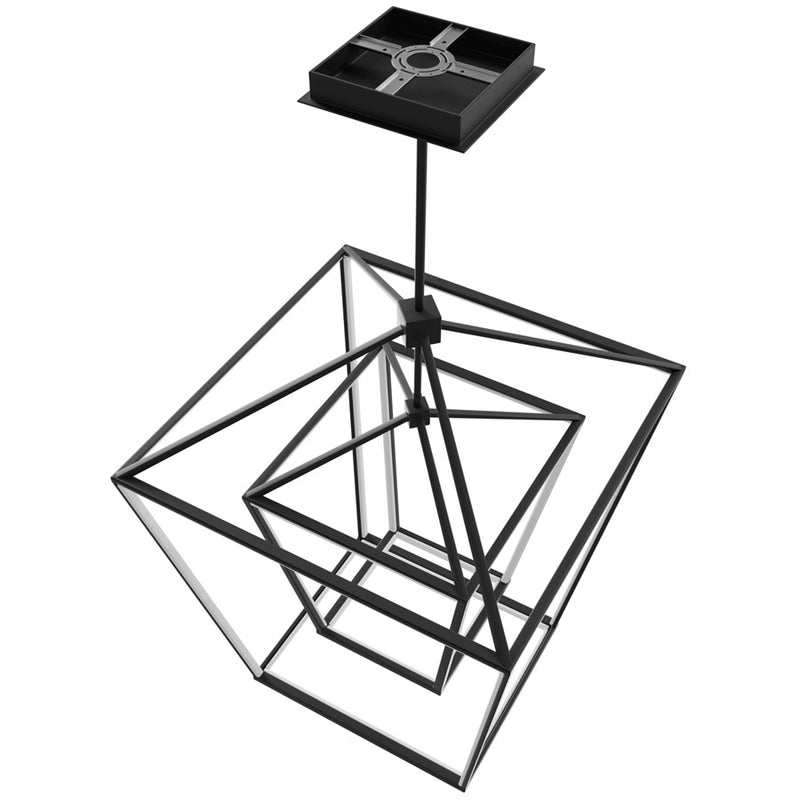 Avenue Lighting Park Ave. LED Light 42" Double Cage Pendant, Black - HF9412-BLK