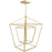 Avenue Lighting Park Ave. LED Light 42" Double Cage Pendant, Gold