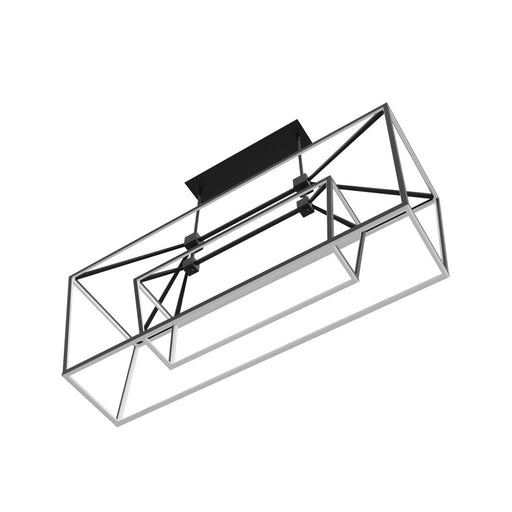 Avenue Lighting Park Ave. LED 54" Linear Double Cage Pendant, Black