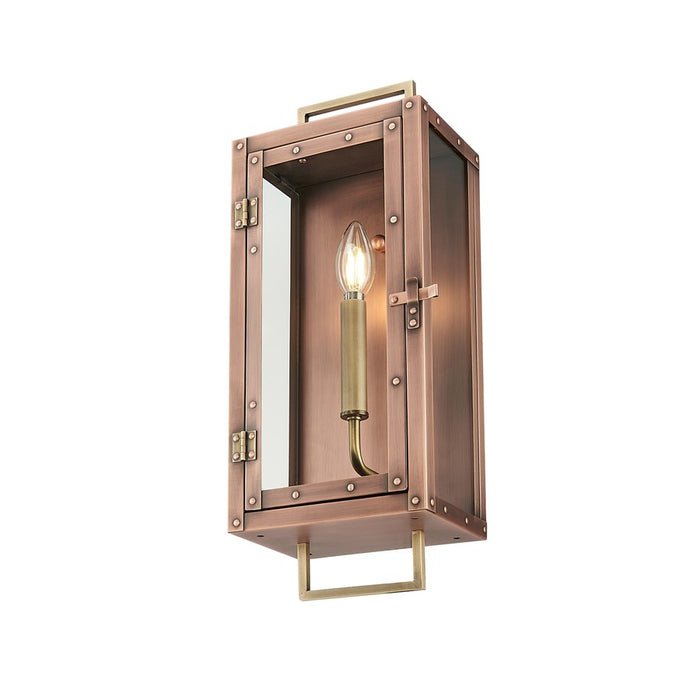 Acclaim Lighting 1Lt 18" Oudoor Wall Mount, Antique Copper/Brass/Clear