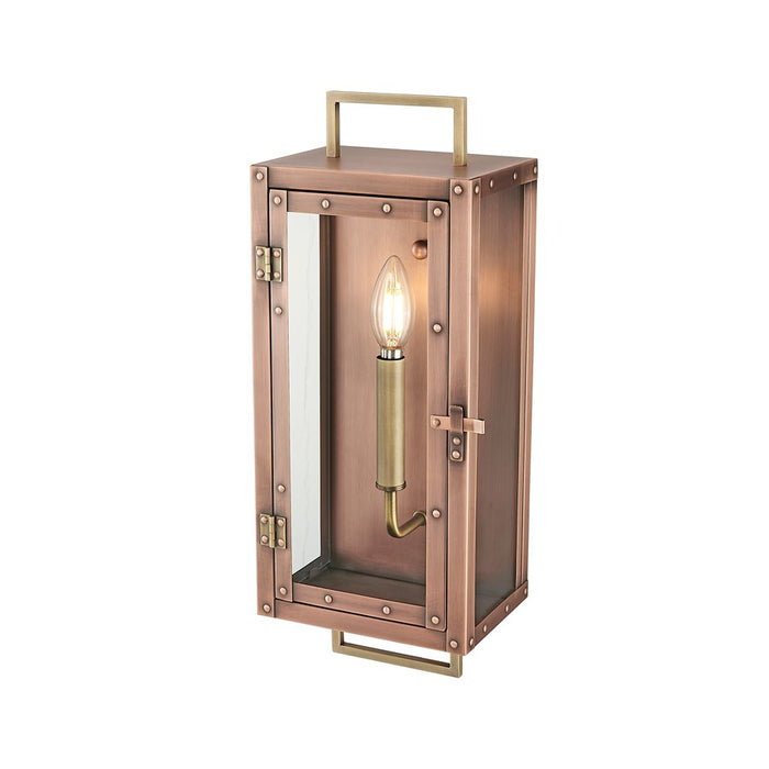 Acclaim Lighting 1Lt 18" Oudoor Wall Mount, Antique Copper/Brass/Clear