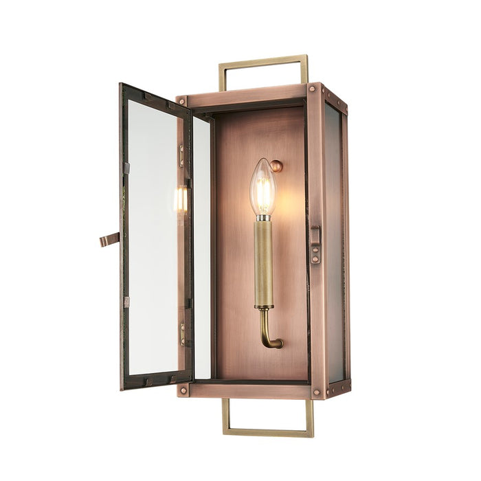 Acclaim Lighting 1Lt 18" Oudoor Wall Mount, Antique Copper/Brass/Clear