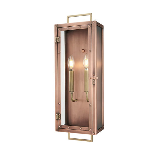 Acclaim Lighting 2Lt 24" Oudoor Wall Mount, Antique Copper/Brass/Clear