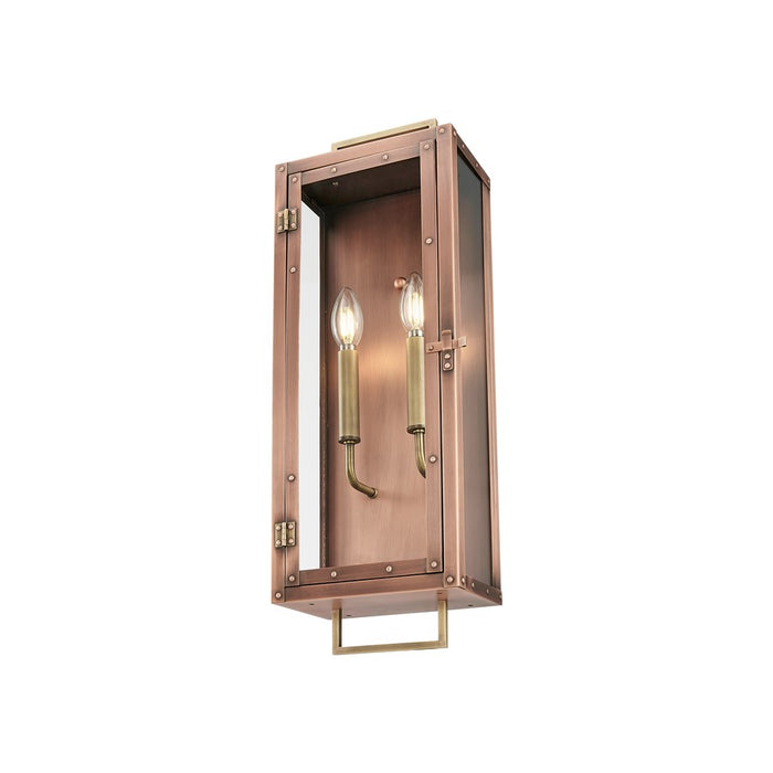 Acclaim Lighting 2Lt 24" Oudoor Wall Mount, Antique Copper/Brass/Clear