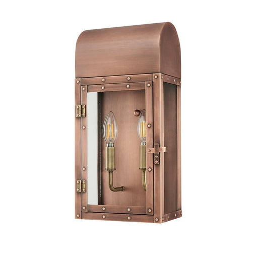 Acclaim Lighting 2 Light 17" Oudoor Wall Mount, Antique Copper/Clear