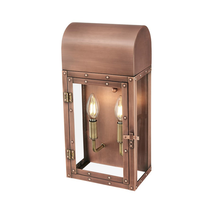 Acclaim Lighting 2 Light 17" Oudoor Wall Mount, Antique Copper/Clear