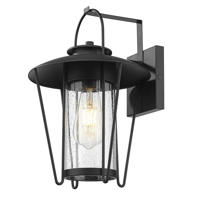 Acclaim Lighting 1 Light 17" Oudoor Wall Mount, Matte Black/Seeded