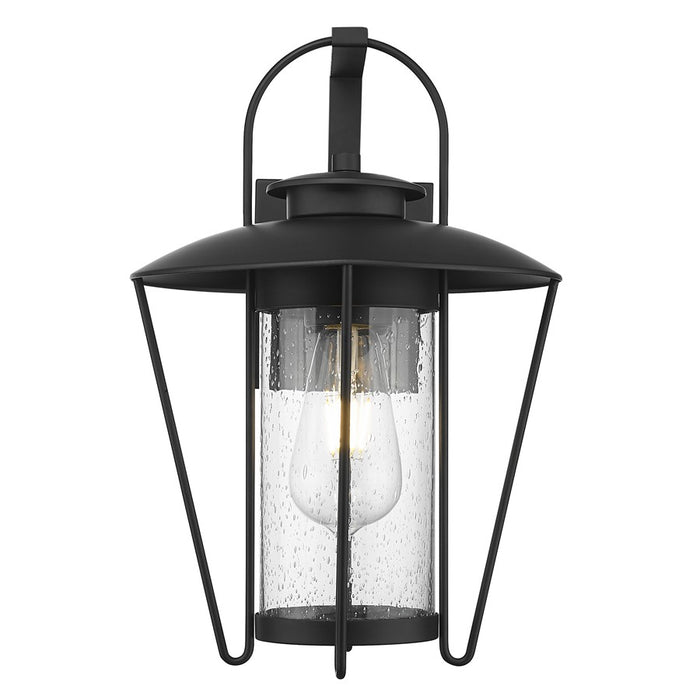 Acclaim Lighting 1 Light 17" Oudoor Wall Mount, Matte Black/Seeded