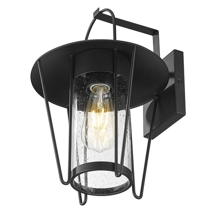 Acclaim Lighting 1 Light 17" Oudoor Wall Mount, Matte Black/Seeded