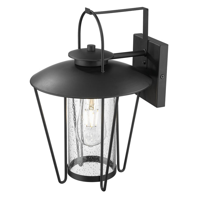 Acclaim Lighting 1 Light 17" Oudoor Wall Mount, Matte Black/Seeded