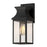 Acclaim Lighting 1 Light 14" Oudoor Wall Mount, Matte Black/Clear