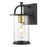 Acclaim Lighting 1Lt 17" Oudoor Wall Mount, Matt Black and Brass/Clear