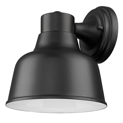 Acclaim Lighting 1 Light 12" Oudoor Wall Mount, Matte Black/White Gloss