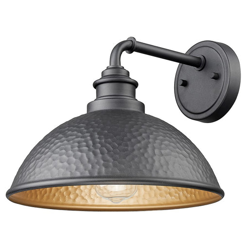 Acclaim Lighting 1Lt 11" Oudoor Wall Mount, Hammered Black/Gold/Black