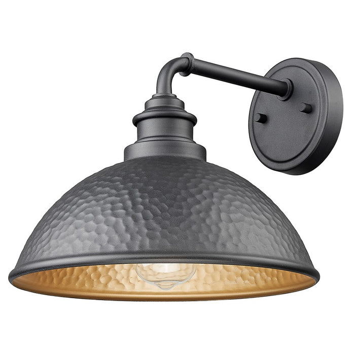 Acclaim Lighting 1Lt 11" Oudoor Wall Mount, Hammered Black/Gold/Black