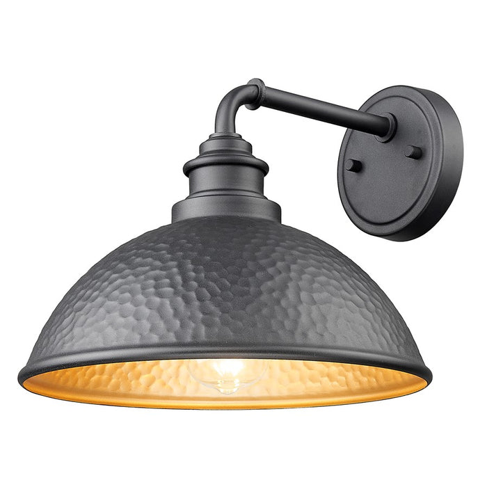 Acclaim Lighting 1Lt 11" Oudoor Wall Mount, Hammered Black/Gold/Black
