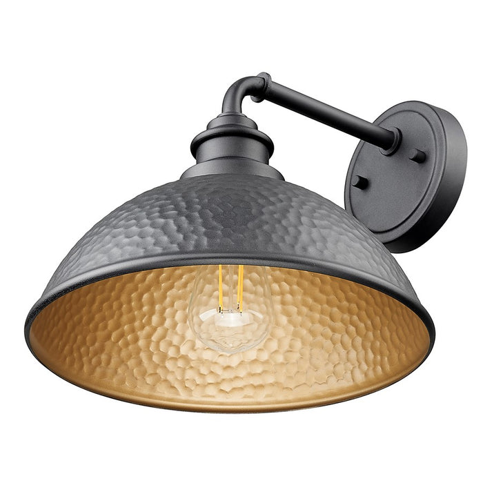 Acclaim Lighting 1Lt 11" Oudoor Wall Mount, Hammered Black/Gold/Black