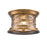 Acclaim Lighting Lincoln 2 Light Flush Mount, Antique Brass